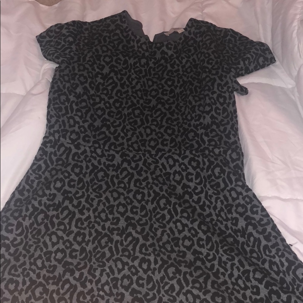 Cheetah bw print dress